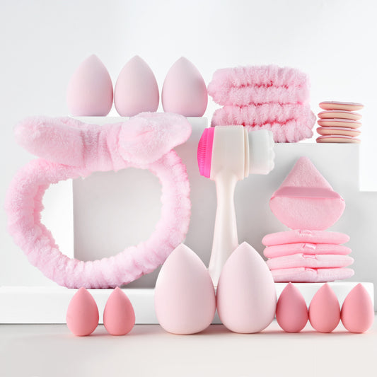 24-piece Face-washing And Hair-tying Headband Set