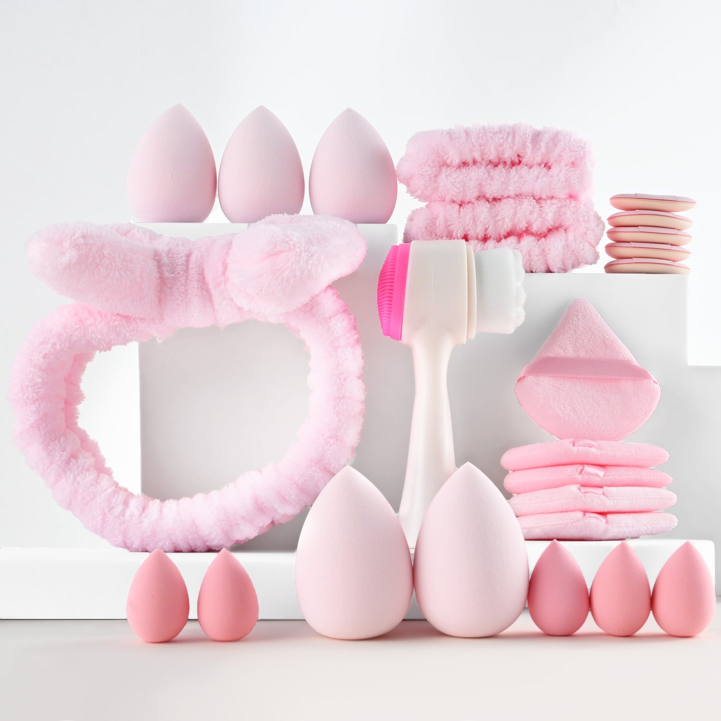 24-piece Face-washing And Hair-tying Headband Set