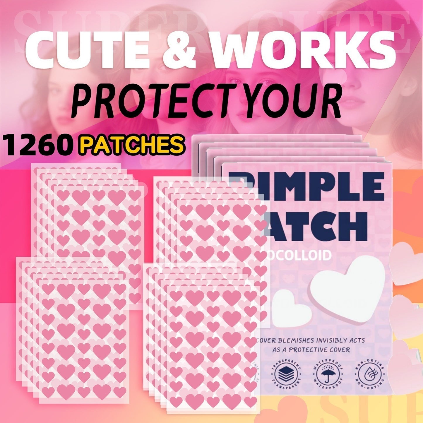 Large-size Invisible Breathable Pimple Patch