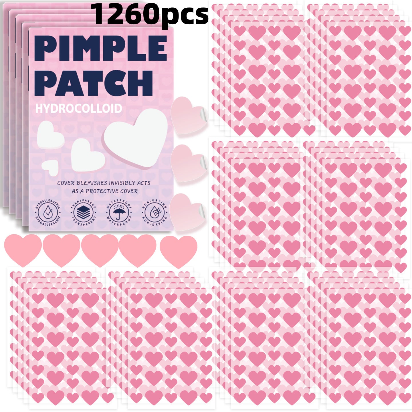 Large-size Invisible Breathable Pimple Patch