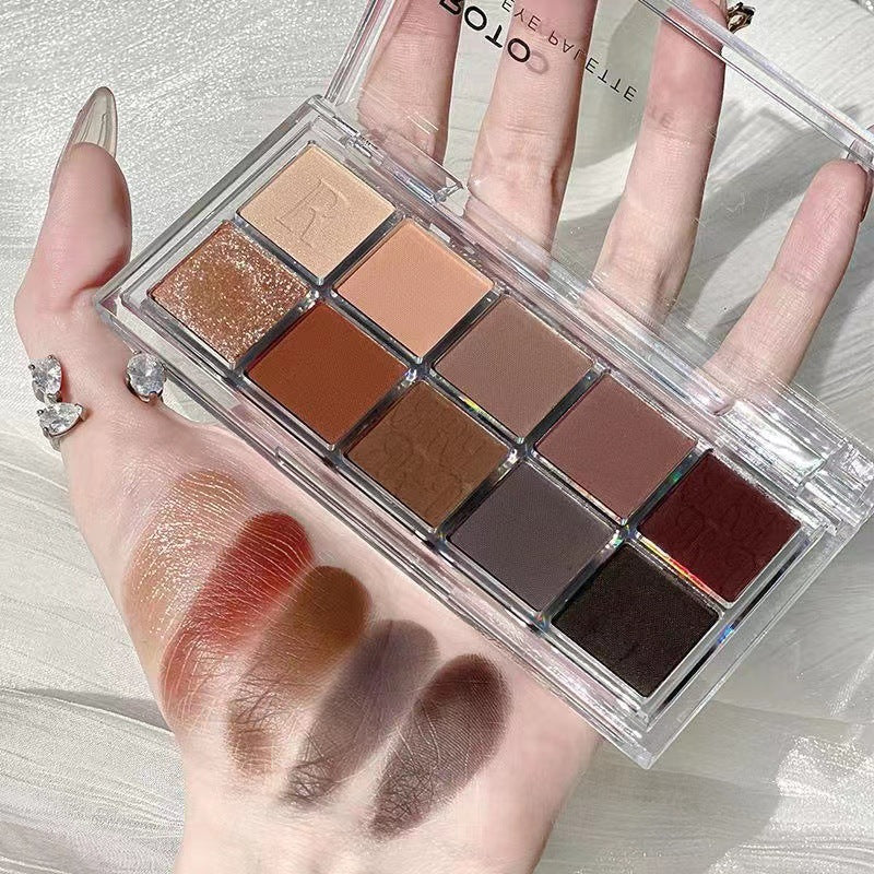 Eyeshadow Palette Matte Fine Glitter Pearl Burst