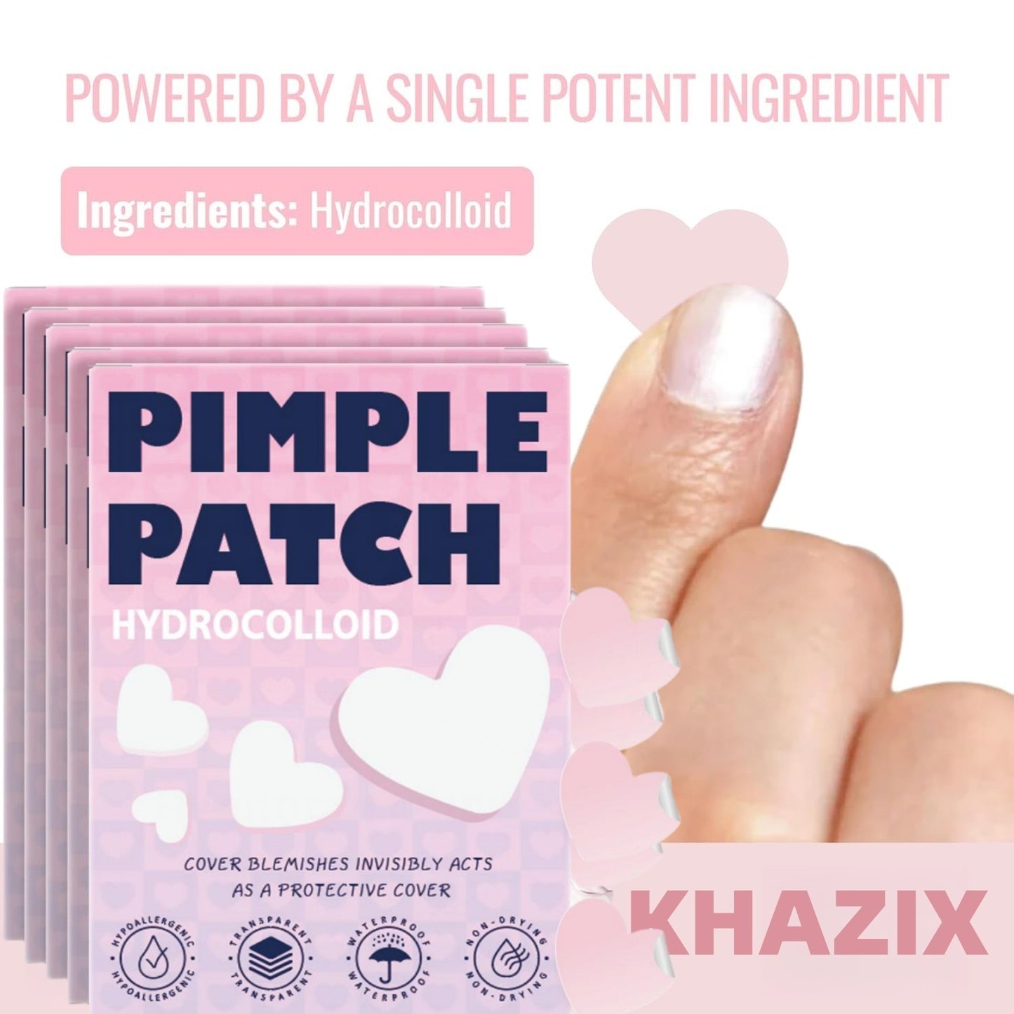 Large-size Invisible Breathable Pimple Patch