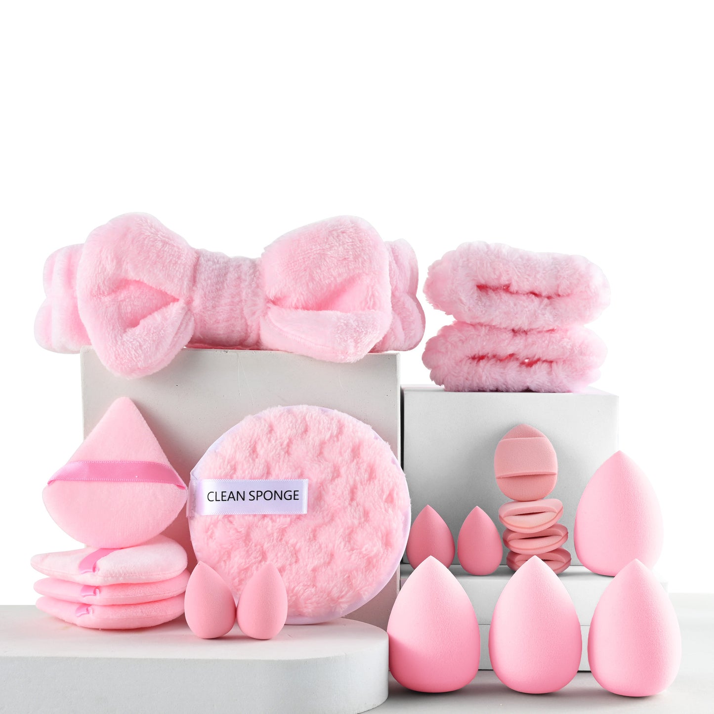 24-piece Face-washing And Hair-tying Headband Set