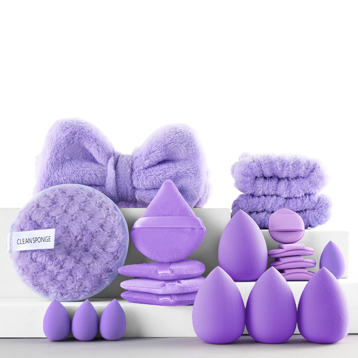 24-piece Face-washing And Hair-tying Headband Set
